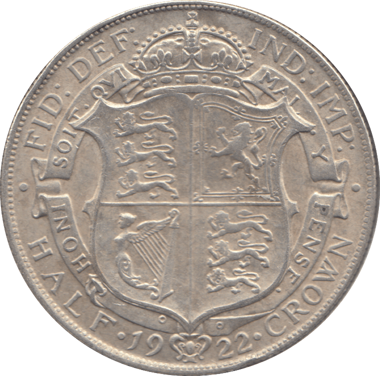 1922 HALF CROWN ( EF ) 2 - Halfcrown - Cambridgeshire Coins