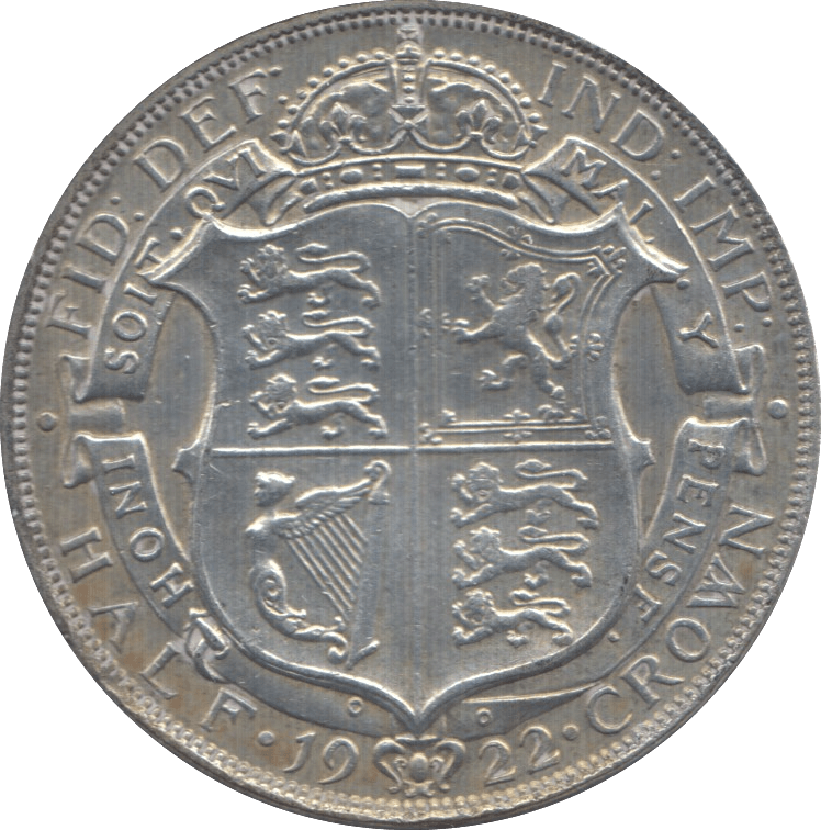 1922 HALFCROWN ( EF ) 3 - Halfcrown - Cambridgeshire Coins