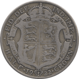 1922 HALFCROWN ( GF ) 2 - Halfcrown - Cambridgeshire Coins