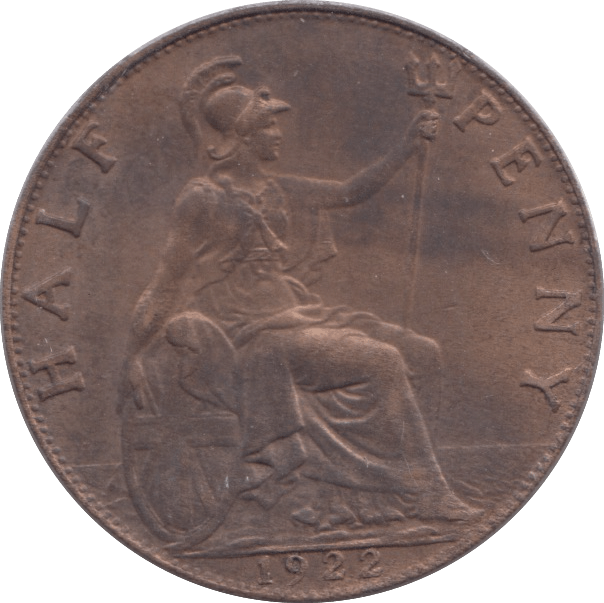1922 HALFPENNY ( UNC ) - Halfpenny - Cambridgeshire Coins