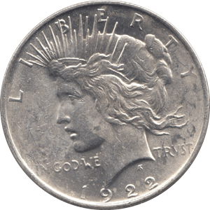 1922 ONE DOLLAR USA - WORLD COINS - Cambridgeshire Coins