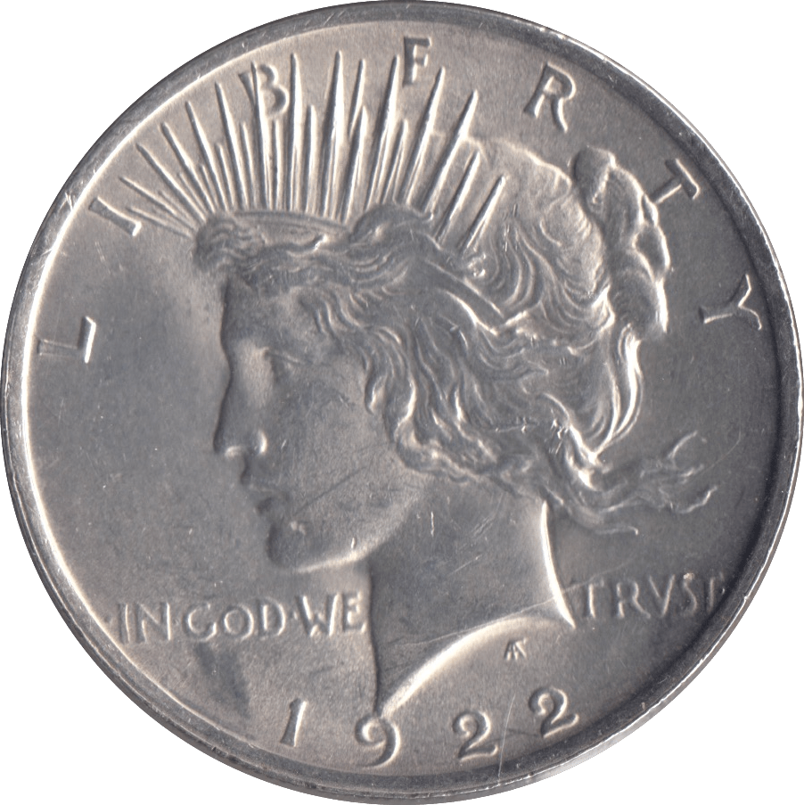 1922 PEACE DOLLAR USA PHILADELPHIA MINT - SILVER WORLD COINS - Cambridgeshire Coins
