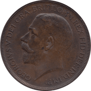 1922 PENNY 1 ( AUNC ) 44 - Penny - Cambridgeshire Coins