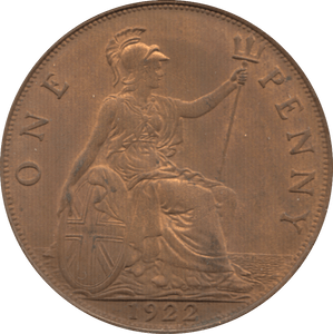 1922 PENNY ( AUNC ) 7 - Penny - Cambridgeshire Coins
