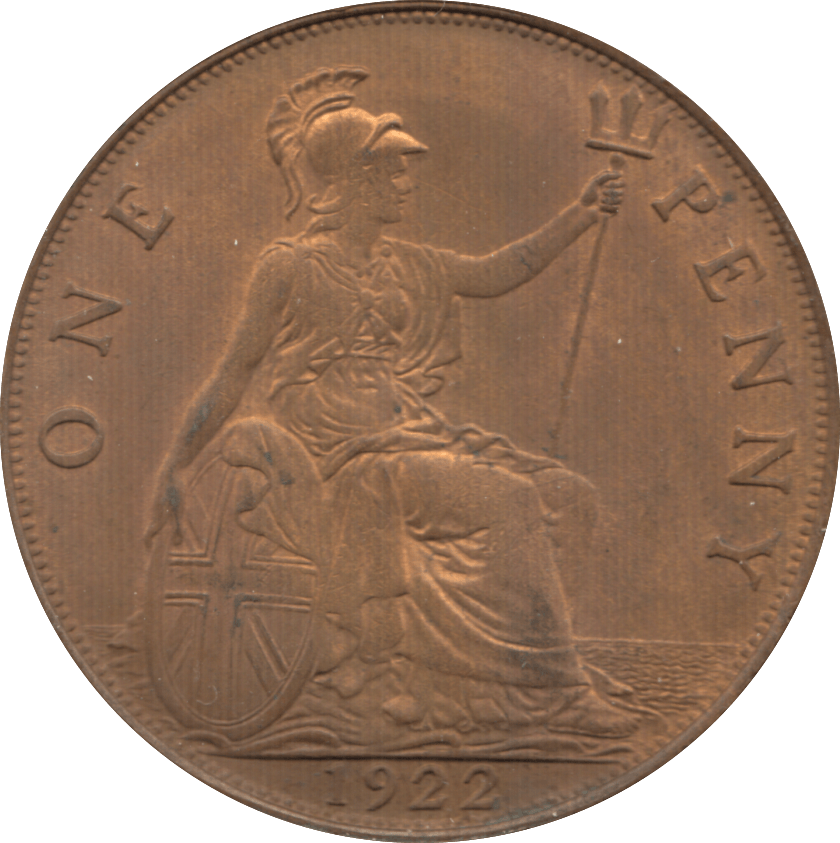 1922 PENNY ( AUNC ) 7 - Penny - Cambridgeshire Coins
