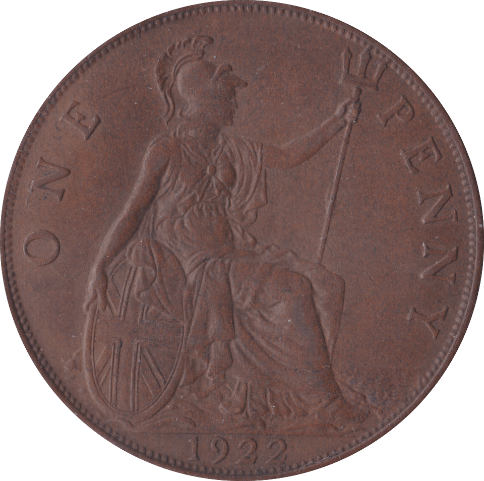 1922 PENNY ( AUNC ) - Penny - Cambridgeshire Coins