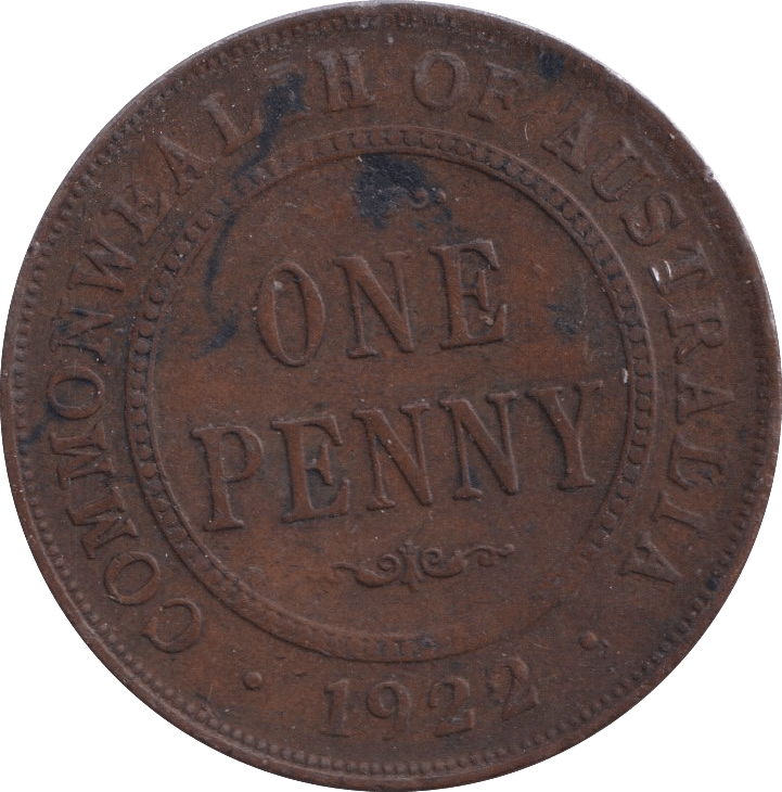 1922 PENNY AUSTRALIA - WORLD COINS - Cambridgeshire Coins