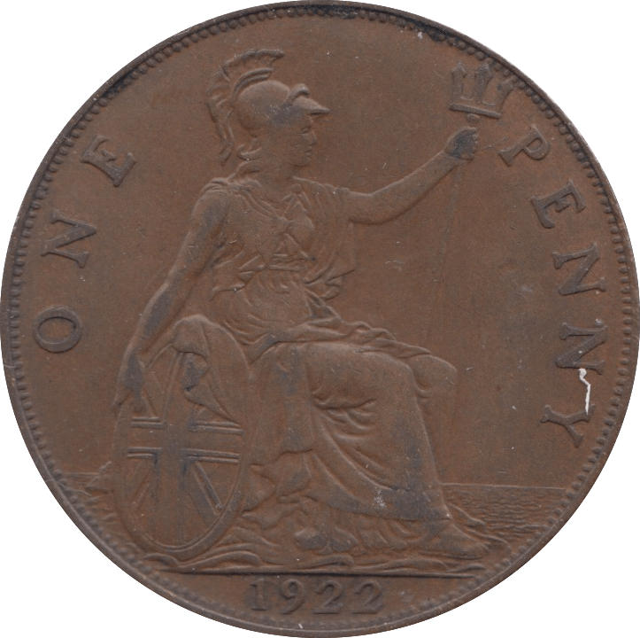 1922 PENNY ( EF ) 2 - Penny - Cambridgeshire Coins