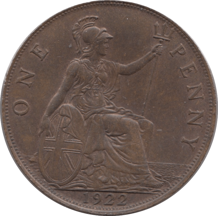 1922 PENNY ( UNC ) 2 - Penny - Cambridgeshire Coins