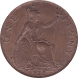 1922 PENNY ( UNC ) - Penny - Cambridgeshire Coins