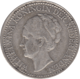 1922 SILVER HALF GUILDER NETHERLANDS - WORLD SILVER COINS - Cambridgeshire Coins
