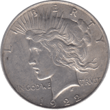1922 SILVER ONE DOLLAR USA - SILVER WORLD COINS - Cambridgeshire Coins