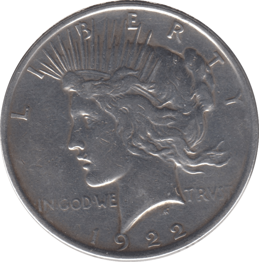 1922 SILVER ONE DOLLAR USA - SILVER WORLD COINS - Cambridgeshire Coins