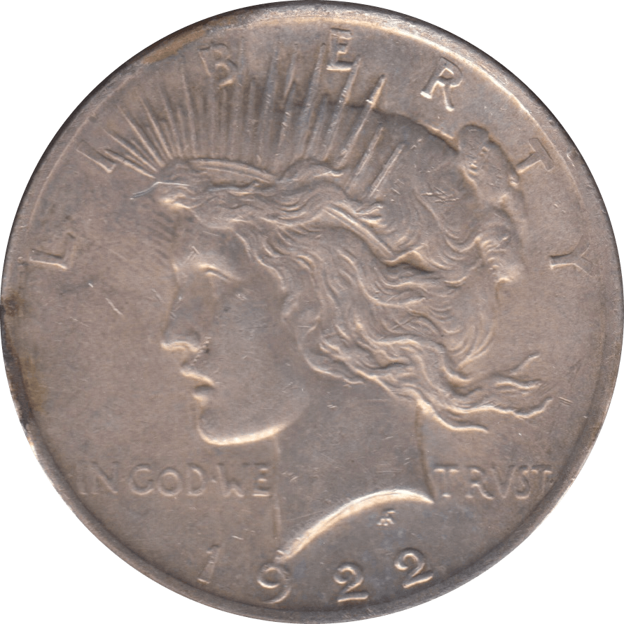 1922 SILVER PEACE DOLLAR USA 6 - WORLD SILVER COINS - Cambridgeshire Coins