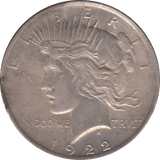 1922 SILVER PEACE DOLLAR USA 6 - WORLD SILVER COINS - Cambridgeshire Coins