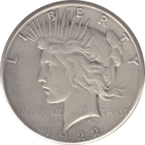 1922 SILVER PEACE DOLLAR USA 7 - WORLD SILVER COINS - Cambridgeshire Coins