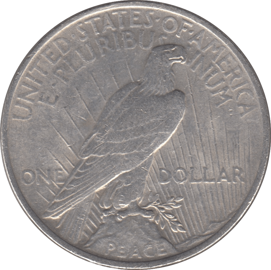 1922 SILVER PEACE DOLLAR USA 9 - SILVER WORLD COINS - Cambridgeshire Coins