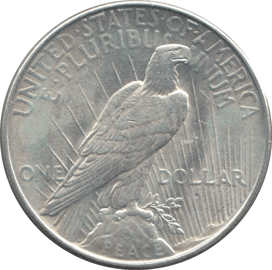 1922 SILVER PEACE DOLLAR USA REF 1 - SILVER WORLD COINS - Cambridgeshire Coins