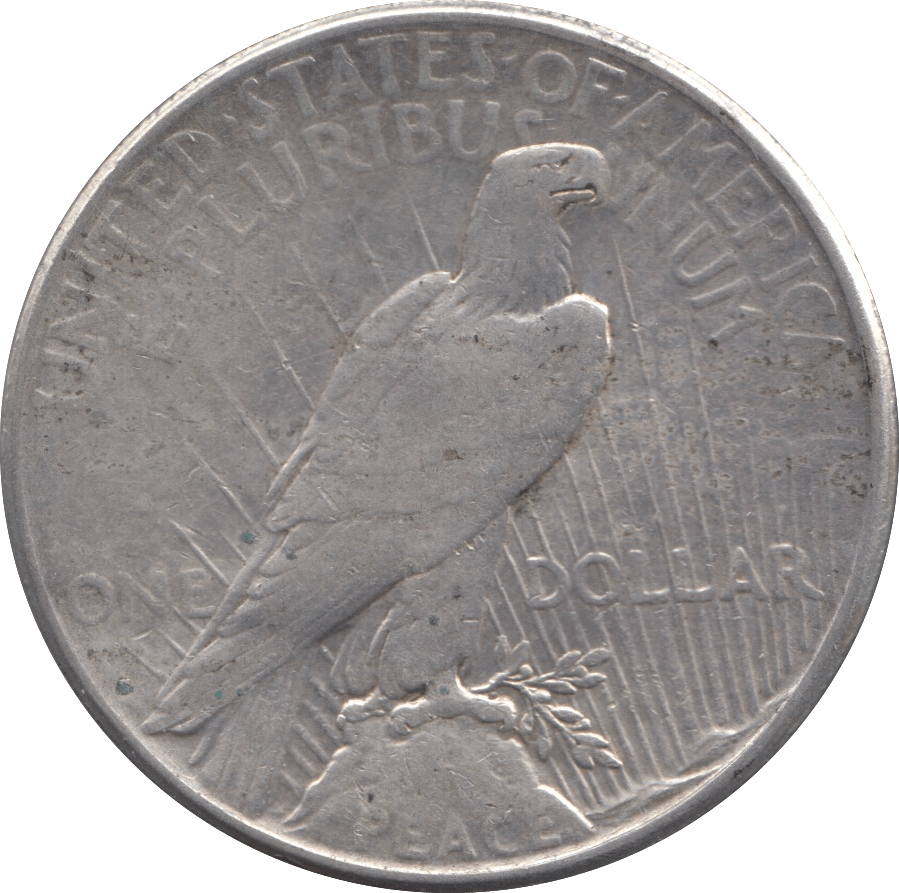 1922 SILVER PEACE DOLLAR USA REF 3 - SILVER WORLD COINS - Cambridgeshire Coins