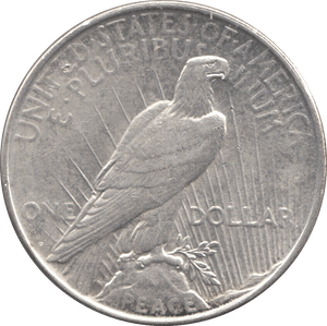 1922 SILVER PEACE DOLLAR USA REF 4 - SILVER WORLD COINS - Cambridgeshire Coins