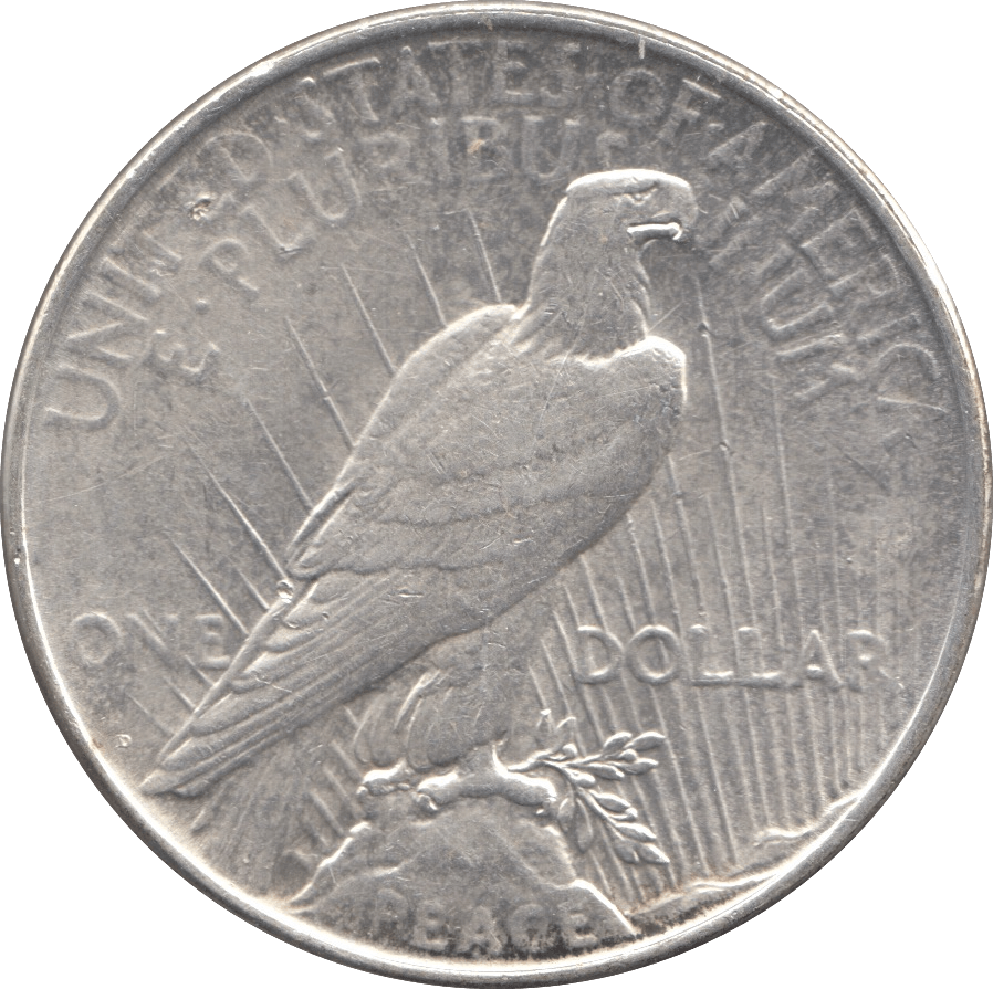 1922 SILVER PEACE DOLLAR USA REF 4 - SILVER WORLD COINS - Cambridgeshire Coins