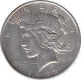 1922 SILVER PEACE DOLLAR USA - SILVER WORLD COINS - Cambridgeshire Coins