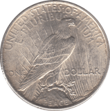 1922 SILVER PEACE DOLLAR USA - SILVER WORLD COINS - Cambridgeshire Coins