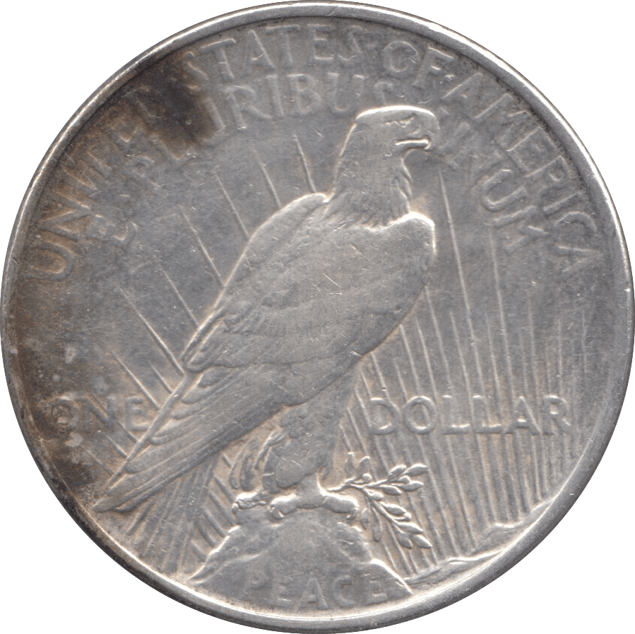 1922 SILVER PEACE DOLLAR USA - SILVER WORLD COINS - Cambridgeshire Coins