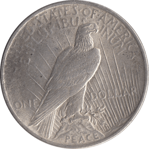 1922 SILVER PEACE DOLLAR USA - SILVER WORLD COINS - Cambridgeshire Coins
