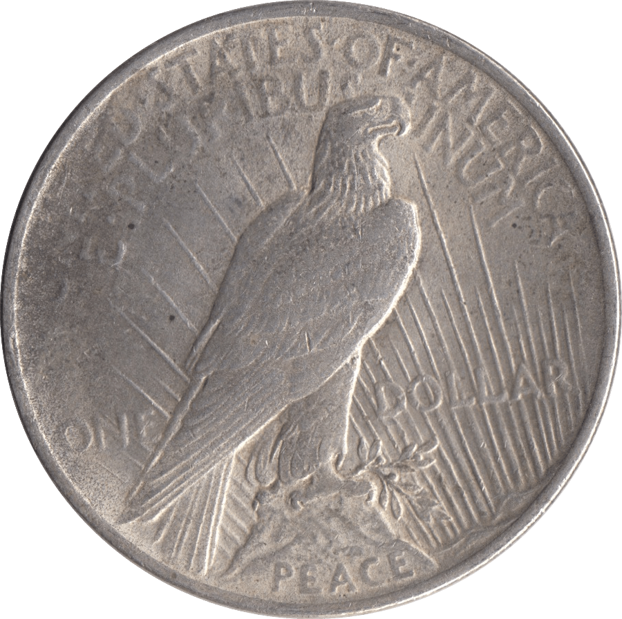 1922 SILVER PEACE DOLLAR USA - SILVER WORLD COINS - Cambridgeshire Coins