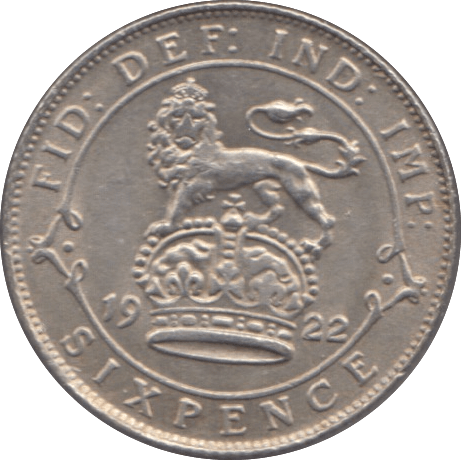 1922 SIXPENCE ( EF ) - Sixpence - Cambridgeshire Coins
