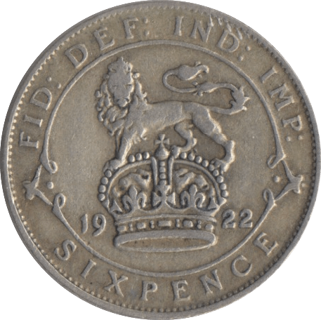 1922 SIXPENCE ( FINE ) 2 - Sixpence - Cambridgeshire Coins