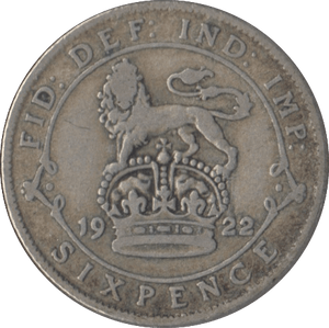 1922 SIXPENCE ( FINE ) 3 - Sixpence - Cambridgeshire Coins