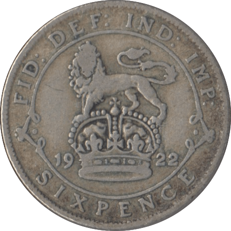 1922 SIXPENCE ( FINE ) 3 - Sixpence - Cambridgeshire Coins