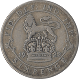 1922 SIXPENCE ( FINE ) 3 - Sixpence - Cambridgeshire Coins