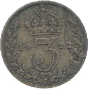 1922 THREEPENCE ( FINE ) - Threepence - Cambridgeshire Coins