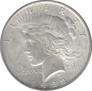 1922 USA SILVER DOLLAR - SILVER WORLD COINS - Cambridgeshire Coins