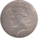 1922 USA SILVER DOLLAR - SILVER WORLD COINS - Cambridgeshire Coins
