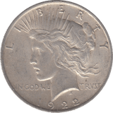 1922 USA SILVER ONE DOLLAR - WORLD COINS - Cambridgeshire Coins