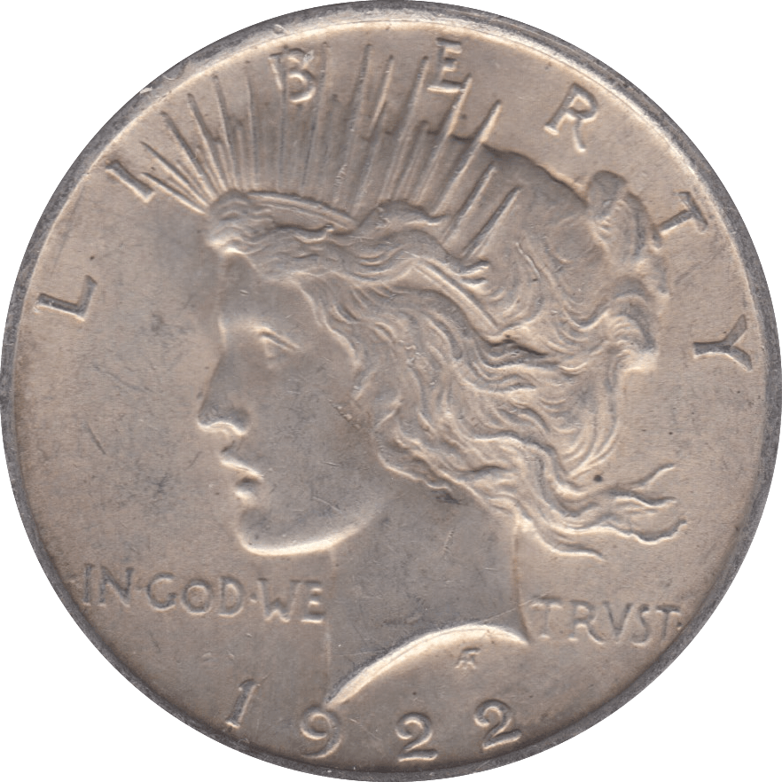 1922 USA SILVER PEACE DOLLAR C - SILVER WORLD COINS - Cambridgeshire Coins