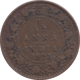 1923 1 1/2 ANNA INDIA - WORLD COINS - Cambridgeshire Coins