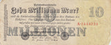 1923 10 REICHSMARK GERMAN BANKNOTE REF 217 - World Banknotes - Cambridgeshire Coins