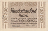 1923 100000 MARK GERMAN BANKNOTE CITY OF HERNE GERMANY REF 773 - World Banknotes - Cambridgeshire Coins