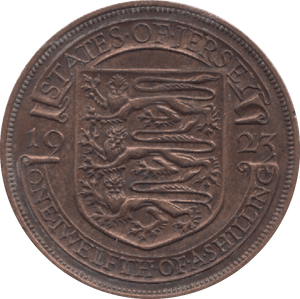 1923 1/12 SHILLING JERSEY ( AUNC ) - Shilling - Cambridgeshire Coins