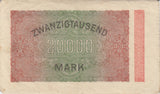 1923 20000 REICHSMARK GERMAN BANKNOTE REF 219 - World Banknotes - Cambridgeshire Coins