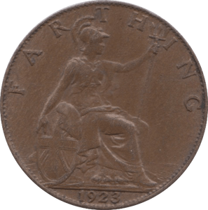1923 FARTHING ( EF ) 2 - Farthing - Cambridgeshire Coins