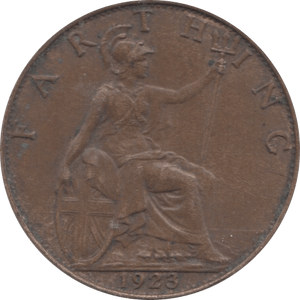 1923 FARTHING ( EF ) - Farthing - Cambridgeshire Coins