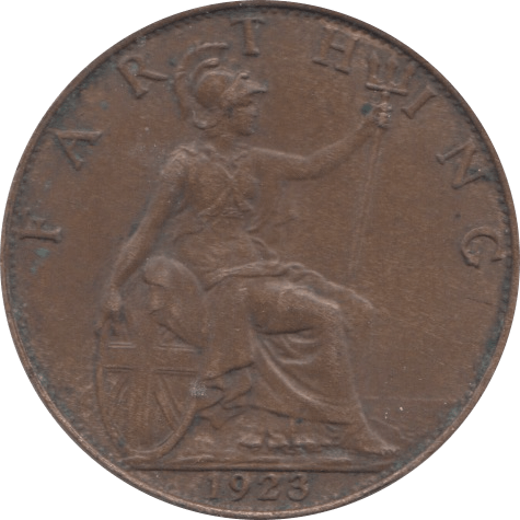 1923 FARTHING ( EF ) - Farthing - Cambridgeshire Coins