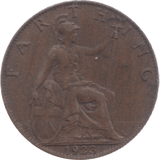 1923 FARTHING ( GVF ) 3 - Farthing - Cambridgeshire Coins