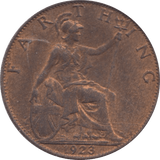 1923 FARTHING ( UNC ) - Farthing - Cambridgeshire Coins